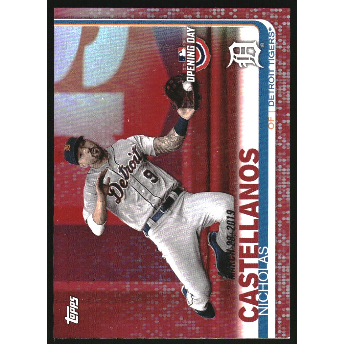 2019 Topps Opening Day Red Foil #11 Nicholas Castellanos