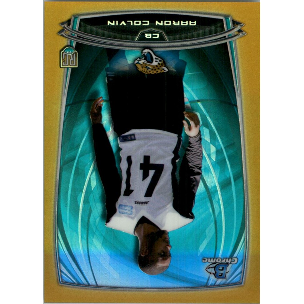 2014 Bowman Chrome Gold Refractors #143 Aaron Colvin