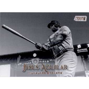 2019 Stadium Club Black and White #160 Jesus Aguilar