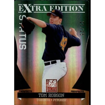 2011 Donruss Elite Extra Edition Prospects Status Emerald #71 Tom Robson