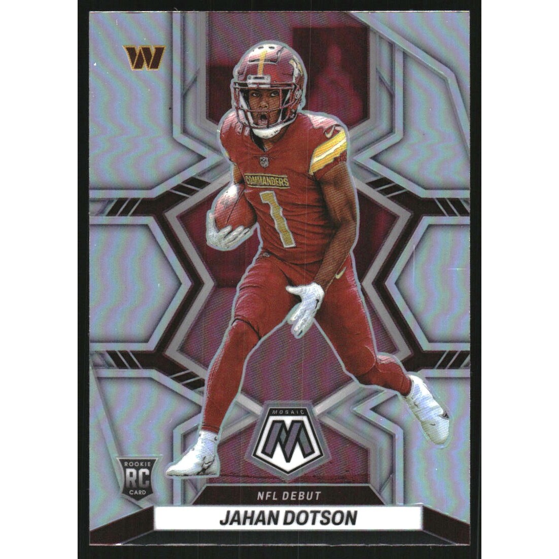 2022 Panini Mosaic Silver #280 Jahan Dotson DEB