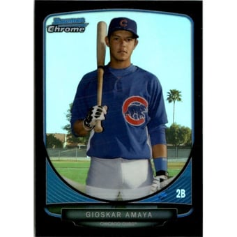 2013 Bowman Chrome Mini Black Refractors #95 Gioskar Amaya