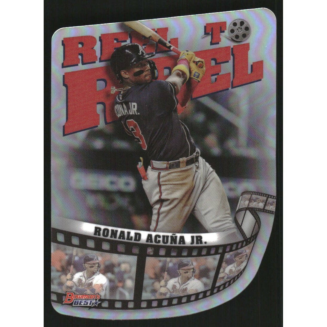 2023 Bowman's Best Reel to Reel Die Cut #RR5 Ronald Acuna Jr.