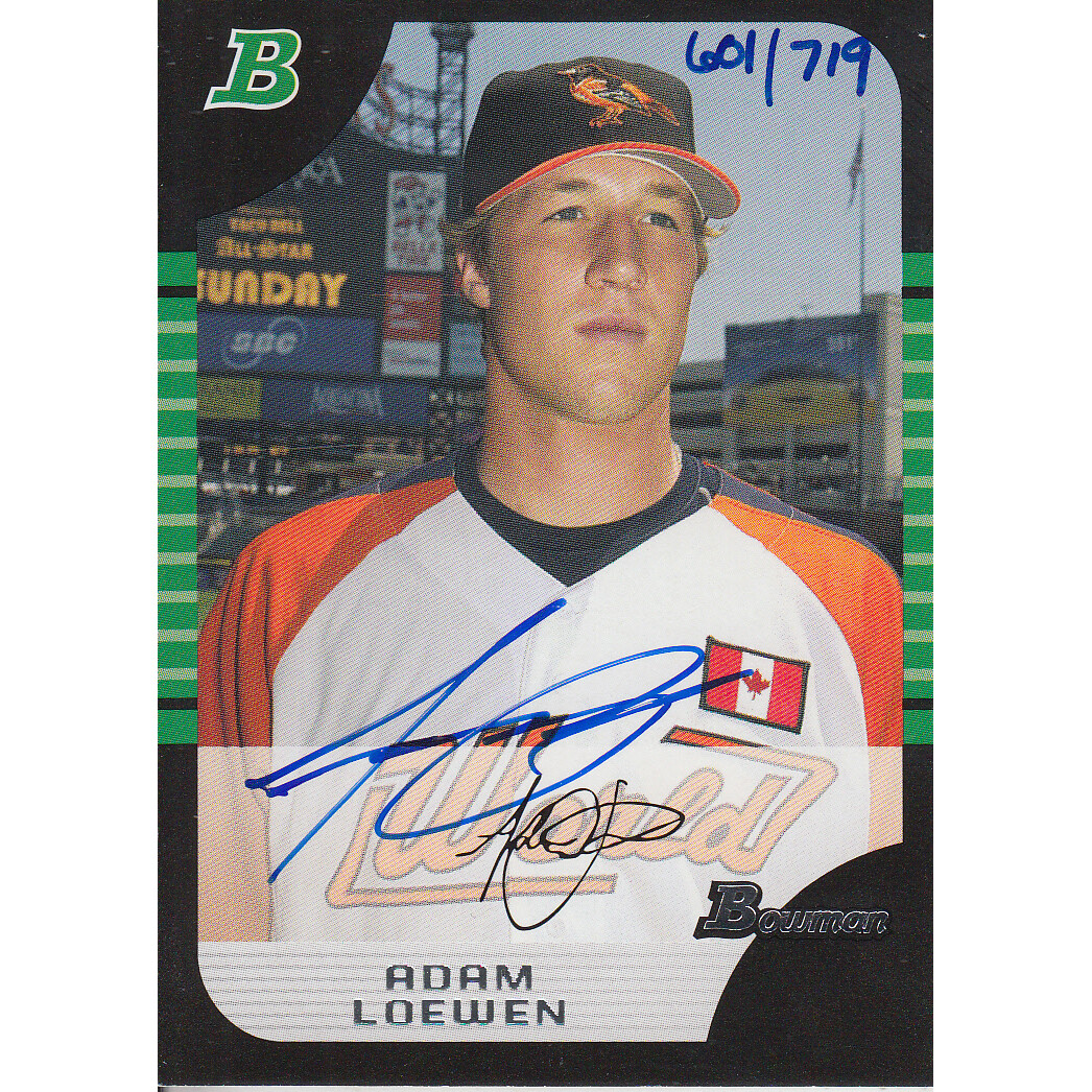 2006 Bowman Originals Buyback Autographs #11 Adam Loewen 05 BDP/719 F. rookie card picture