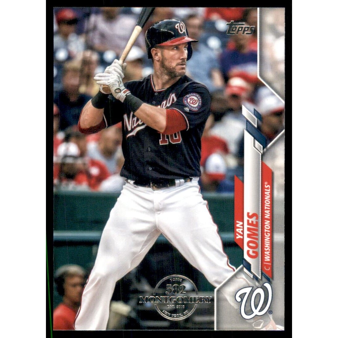 2020 Topps Factory Set 582 Montgomery Club #470 Yan Gomes. rookie card picture