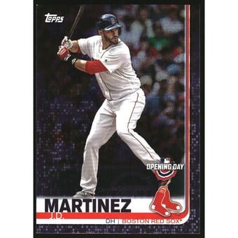 2019 Topps Opening Day Purple Foil #93 J.D. Martinez