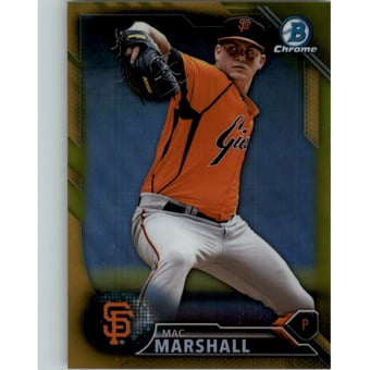 2016 Bowman Chrome Prospects Gold Refractors #BCP205 Mac Marshall
