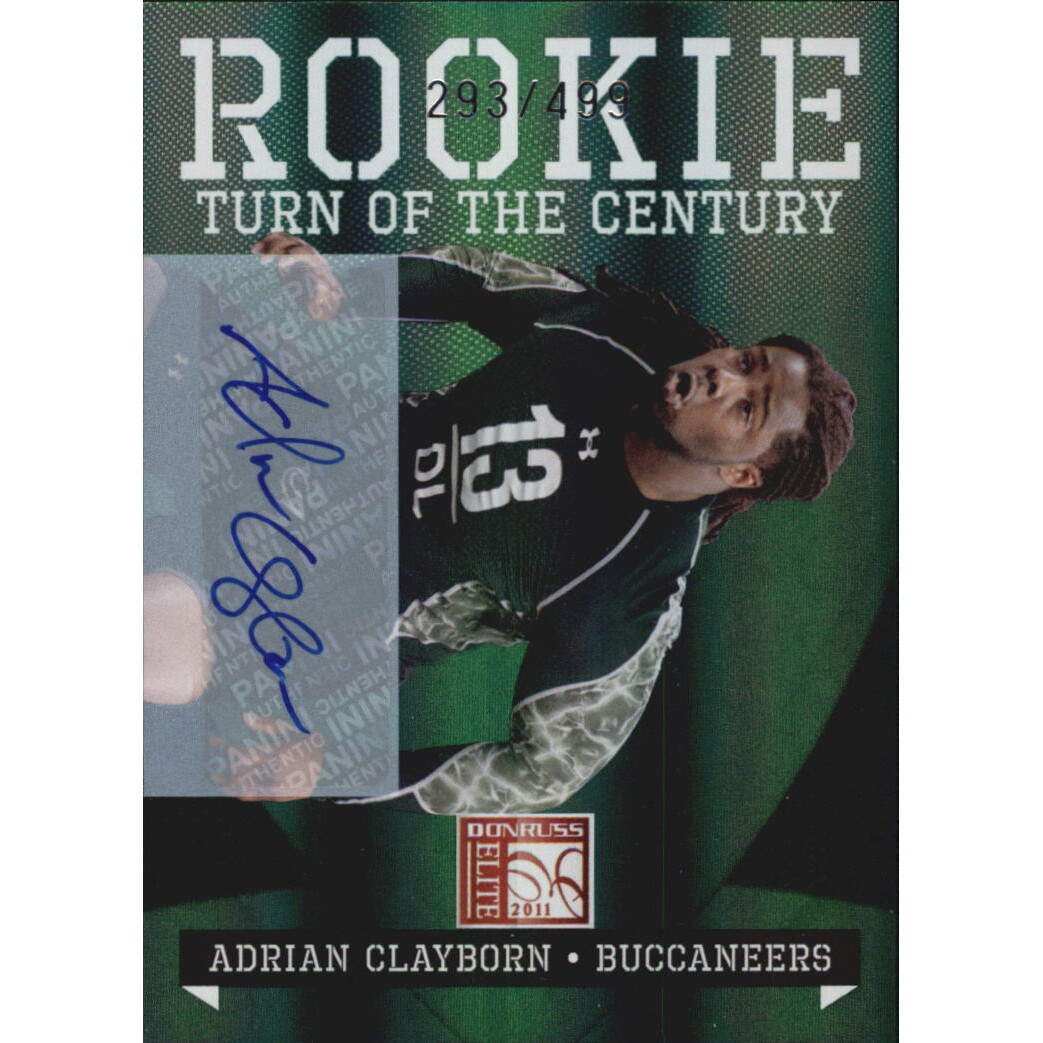 2011 Donruss Elite Turn of the Century Autographs #103 Adrian Clayborn/499