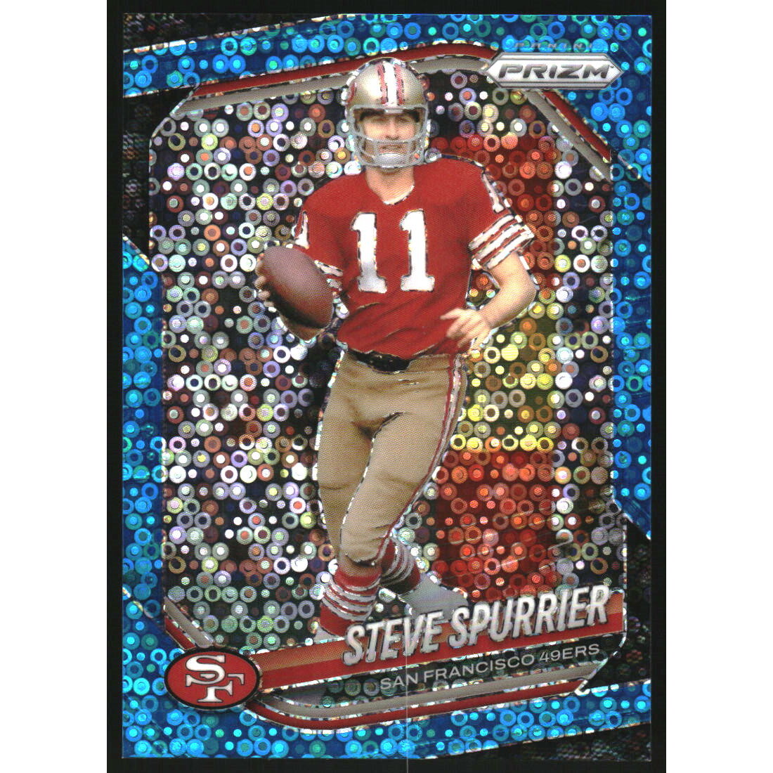 2025 Panini Prizm Prizms No Huddle Blue #157 Steve Spurrier