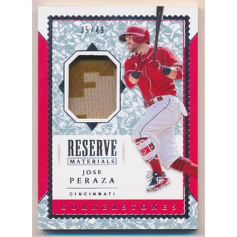 2019 Panini Cornerstones Reserve Materials Crystal #21 Jose Peraza
