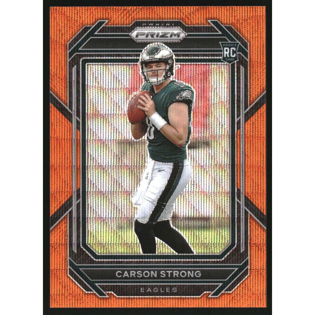 2022 Panini Prizm Prizms Orange Wave #307 Carson Strong