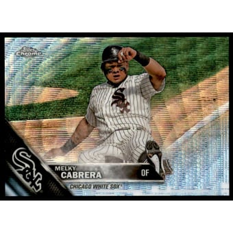 2016 Topps Chrome Blue Wave Refractors #106 Melky Cabrera
