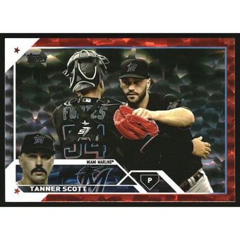 2023 Topps Orange Foil #18 Tanner Scott