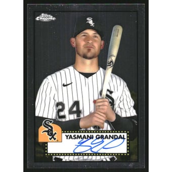 2021 Topps Chrome Platinum Anniversary Autographs #PAYG Yasmani Grandal