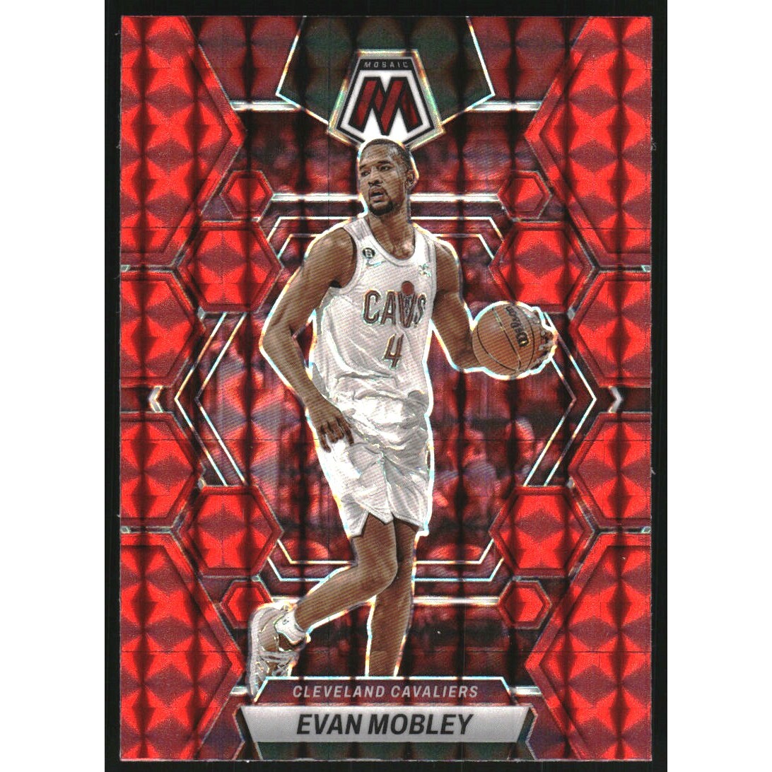 2022-23 Panini Mosaic Mosaic Red #85 Evan Mobley