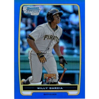 2012 Bowman Chrome Prospects Blue Refractors #BCP168 Willy Garcia
