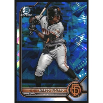 2022 Bowman Chrome Draft Sapphire #BDC129 Marco Luciano