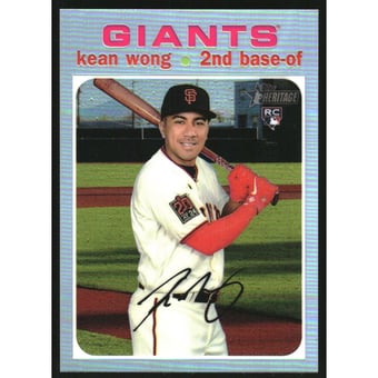 2020 Topps Heritage Chrome Refractors #THC541 Kean Wong