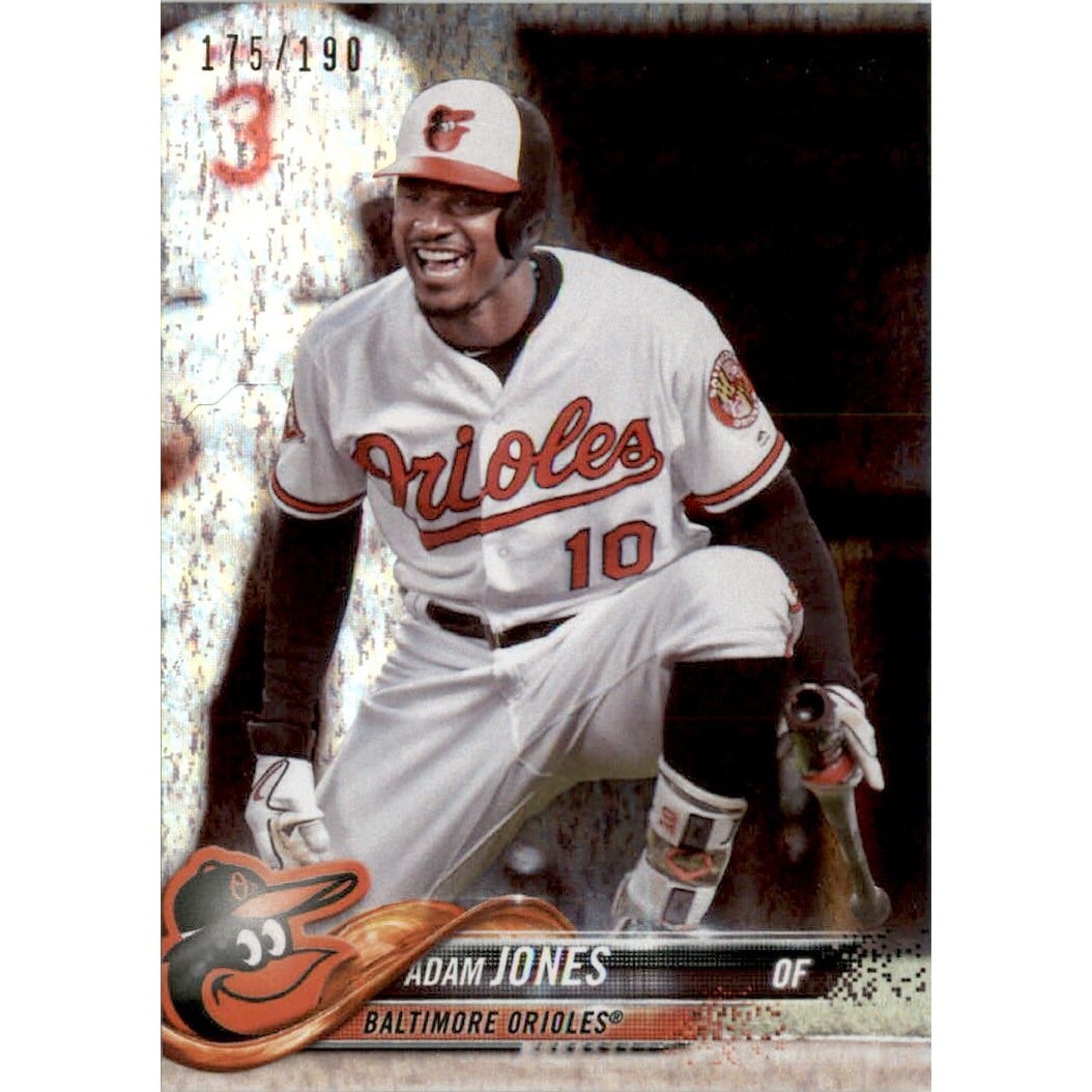 2018 Topps Factory Set Foilboard #142 Adam Jones. rookie card picture