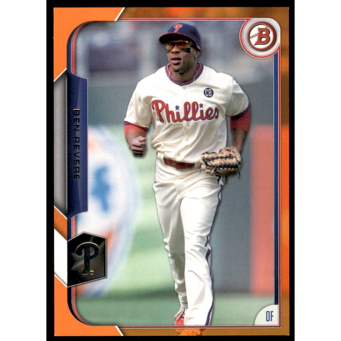 2015 Bowman Orange #46 Ben Revere. rookie card picture