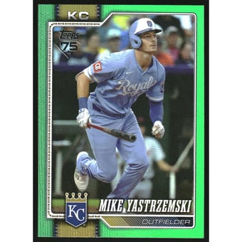 2026 Topps Green Rainbow Foil #242 Mike Yastrzemski