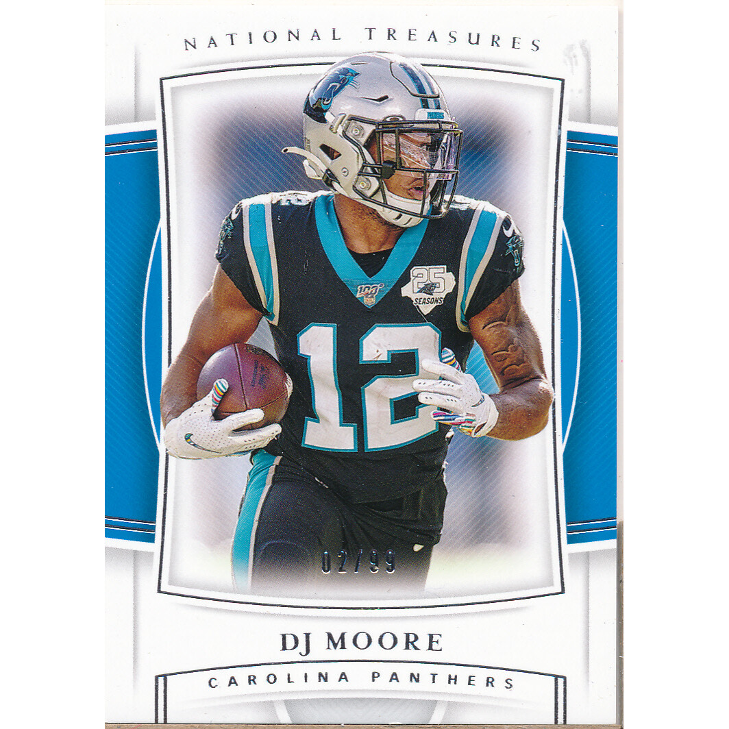2019 Panini National Treasures #23 D.J. Moore
