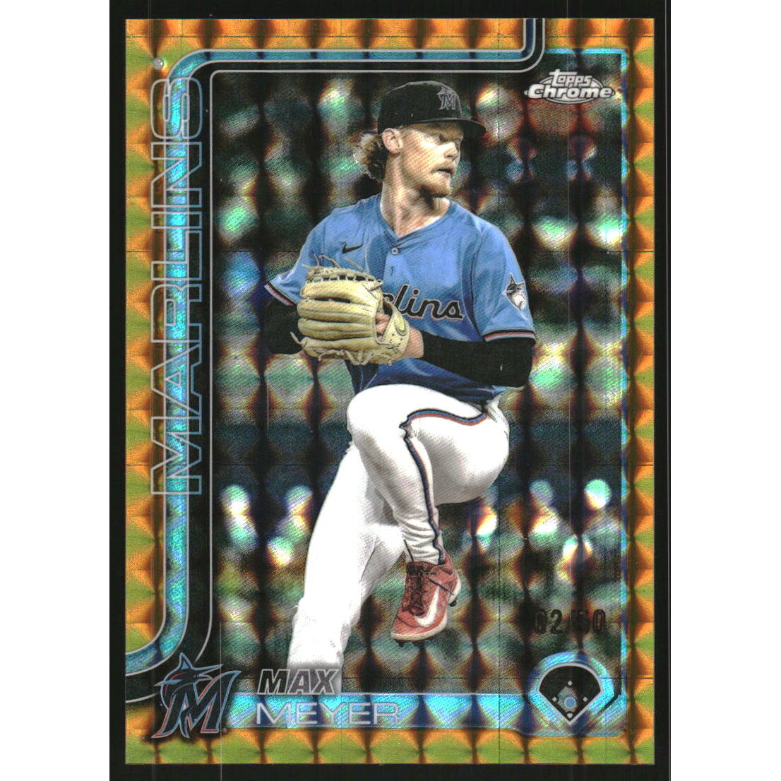2025 Topps Chrome Update Gold Geometric Refractors #USC183 Max Meyer. rookie card picture