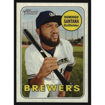 2018 Topps Heritage Mini #13 Domingo Santana