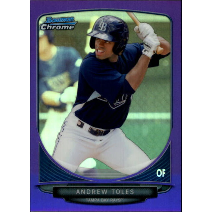 2013 Bowman Chrome Prospects Purple Refractors #BCP156 Andrew Toles. rookie card picture