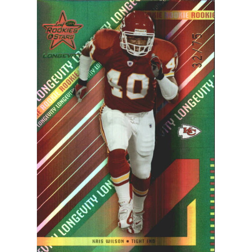 2004 Leaf Rookies and Stars Longevity Emerald #149 Kris Wilson