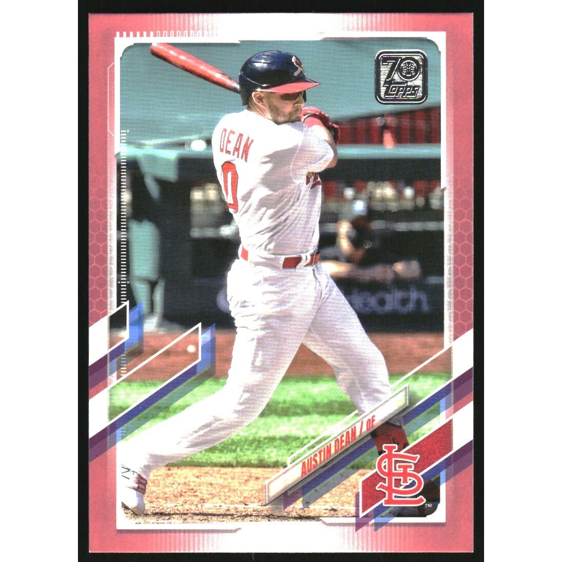 2021 Topps Update Mother's Day Pink #US58 Austin Dean. rookie card picture