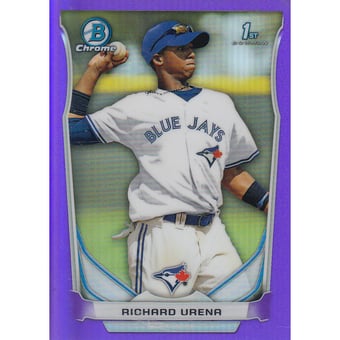 2014 Bowman Chrome Prospects Series 2 Purple Refractors #BCP10 Richard Urena