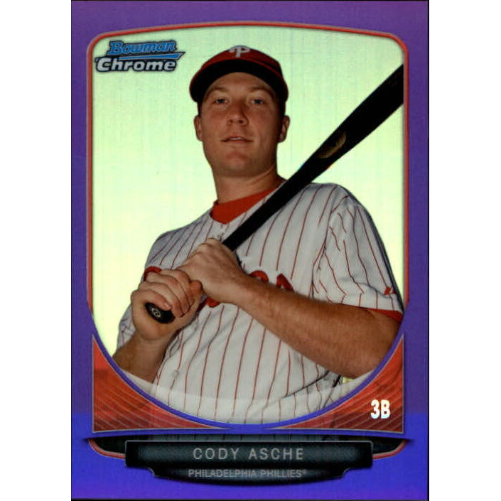 2013 Bowman Chrome Prospects Purple Refractors #BCP192 Cody Asche. rookie card picture