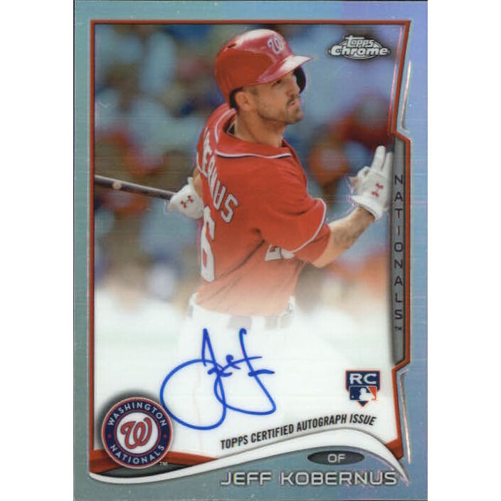 2014 Topps Chrome Rookie Autographs Refractors #76 Jeff Kobernus. rookie card picture