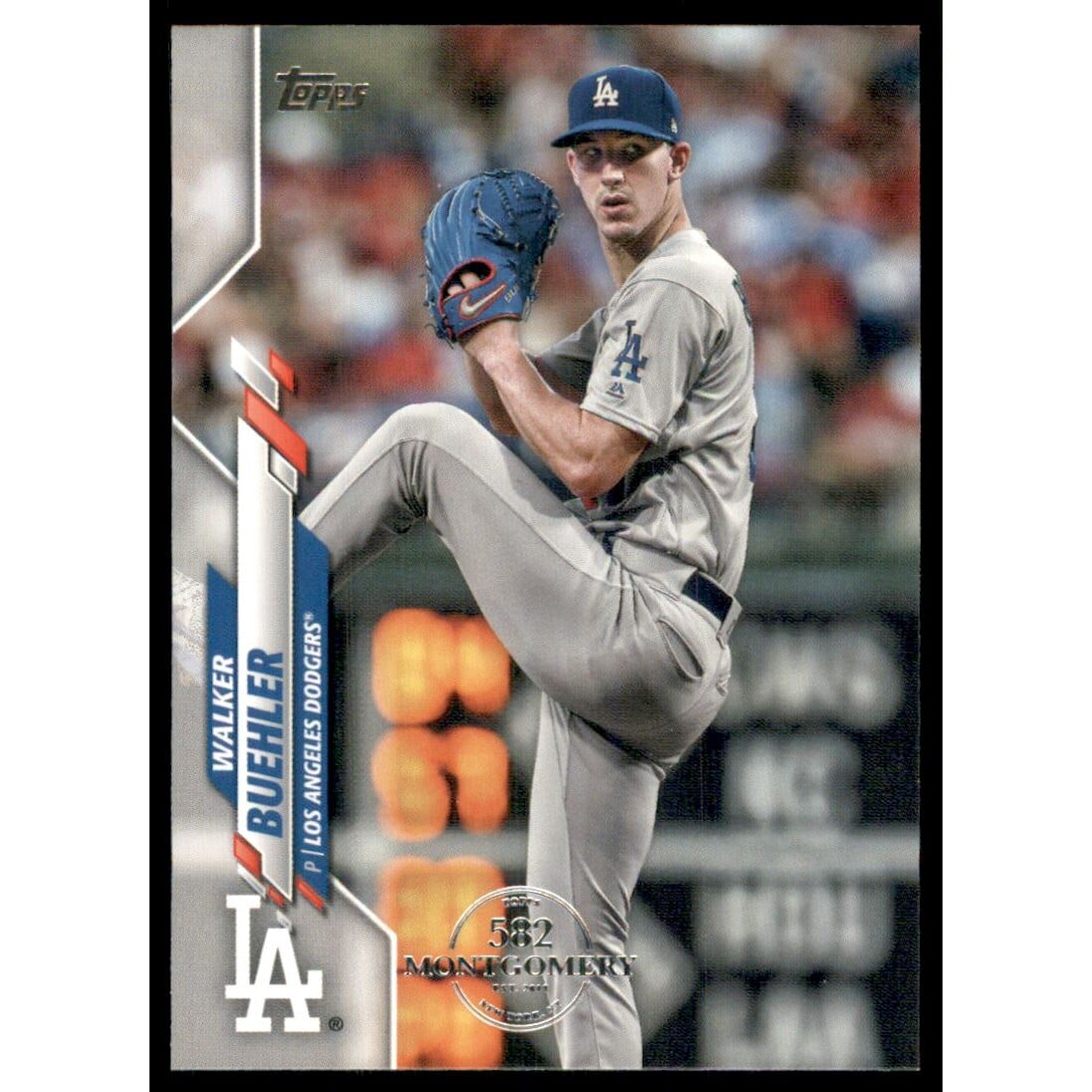 2020 Topps Factory Set 582 Montgomery Club #432 Walker Buehler
