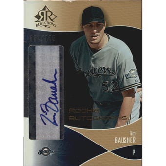 2004 Reflections Gold Rookie Autograph 125 #129 Tim Bausher AU