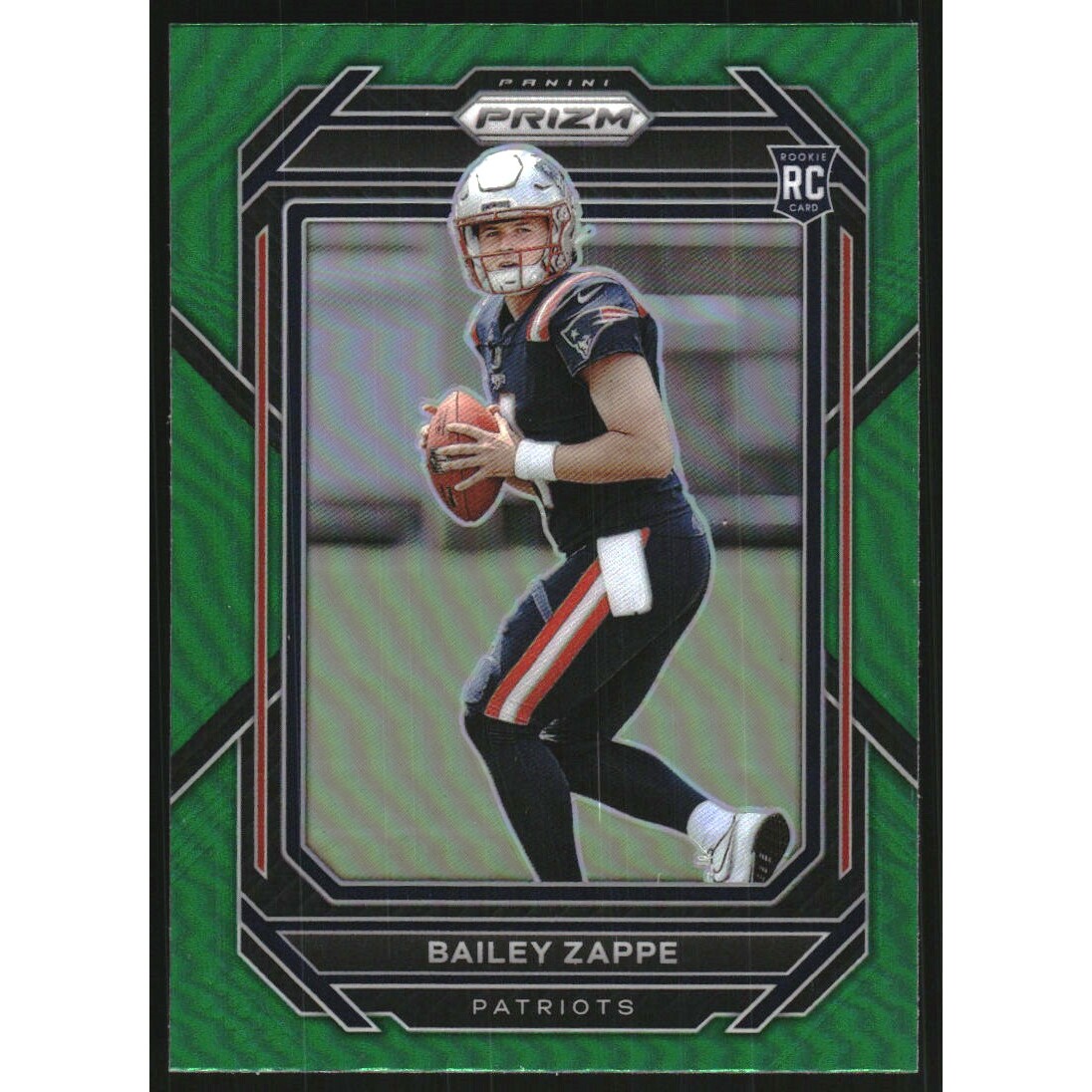 2022 Panini Prizm Prizms Green #305 Bailey Zappe