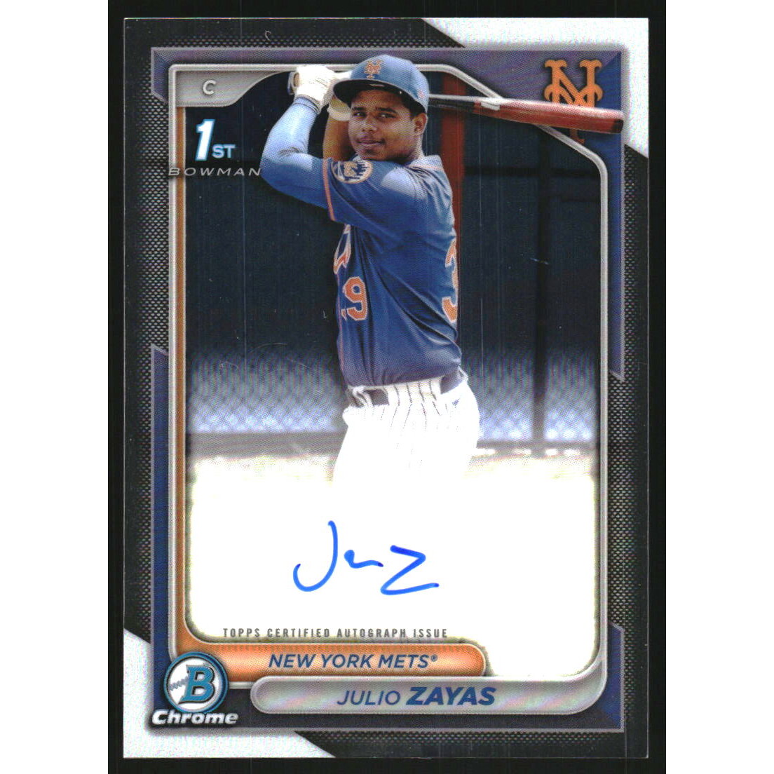 2024 Bowman Chrome Prospect Autographs #CPAJZ Julio Zayas 2024 Bowman Chrome Prospect Autographs #CPAJZ Julio Zayas