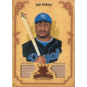 2004 Diamond Kings DK Materials Bronze #132 Ken Harvey Bat-Bat/100