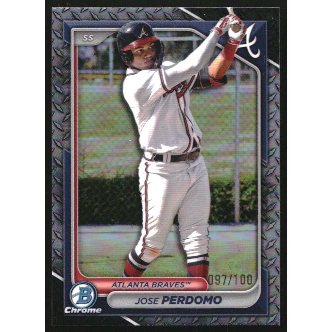 2024 Bowman Chrome Draft Steel Metal Refractors #BDC200 Jose Perdomo