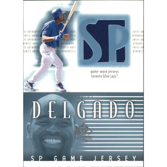 2002 SP Authentic Game Jersey #JCD Carlos Delgado