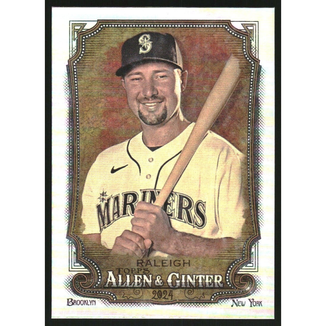 2024 Topps Allen and Ginter Silver Portrait #107 Cal Raleigh
