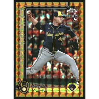 2025 Topps Chrome Update Gold Geometric Refractors #USC131 Craig Yoho