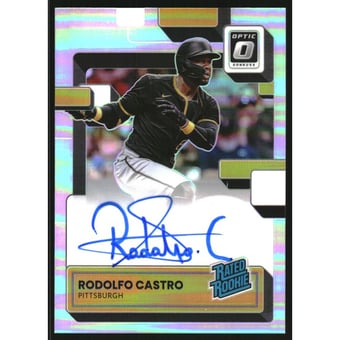 2022 Donruss Optic Rated Rookies Signatures Holo #58 Rodolfo Castro