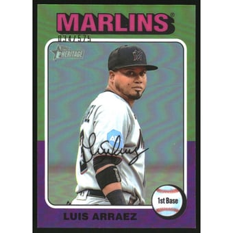2024 Topps Heritage Chrome Refractors #341 Luis Arraez