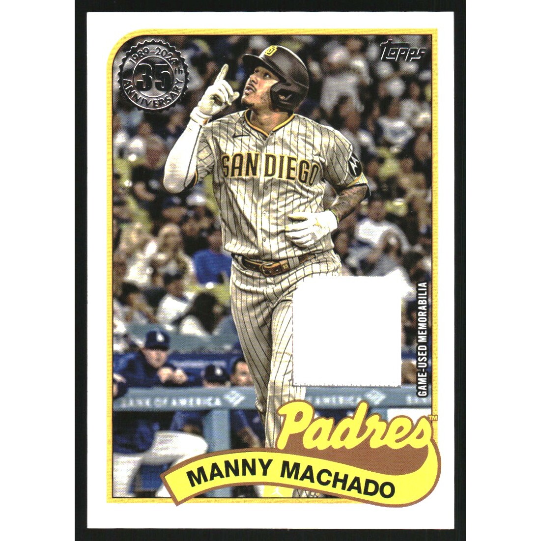2024 Topps '89 Topps Relics #89BRMM Manny Machado
