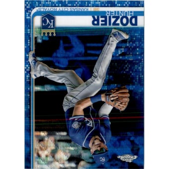 2019 Topps Chrome Blue Wave Refractors #166 Hunter Dozier