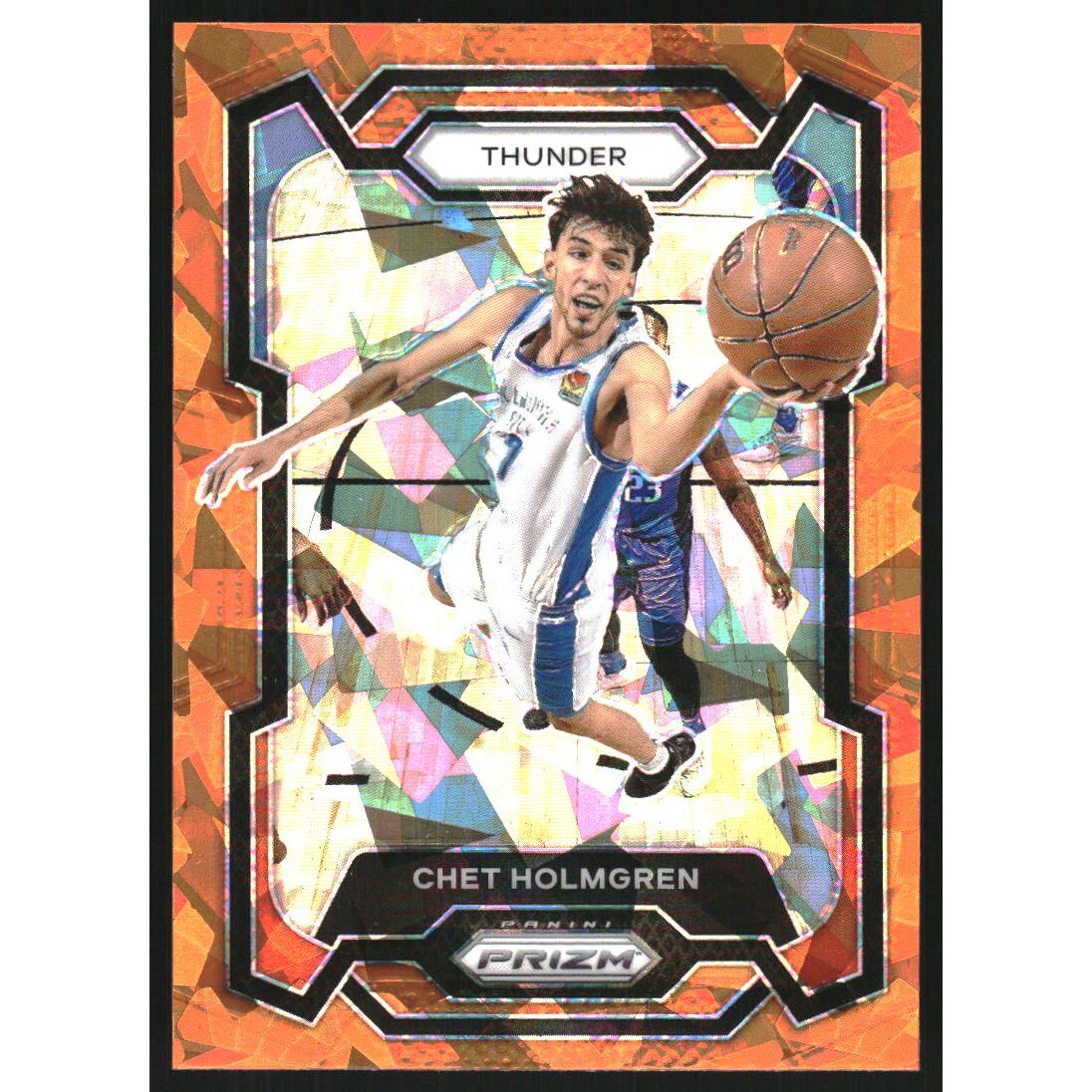 2023-24 Panini Prizm Prizms Orange Ice #115 Chet Holmgren