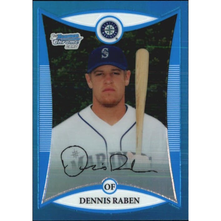 2008 Bowman Chrome Draft Prospects Blue Refractors #BDPP50 Dennis Raben DP