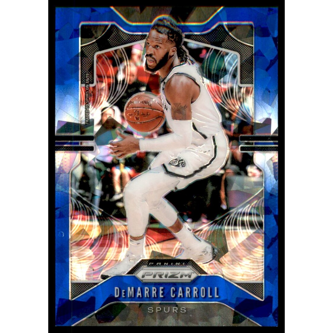 2019-20 Panini Prizm Prizms Blue Ice #82 DeMarre Carroll